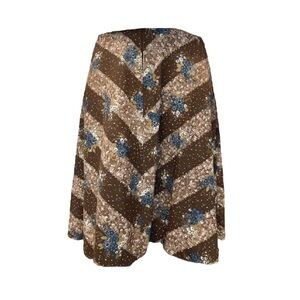 Vintage 1960s Darling Debs 60s Brown Midi Skirt